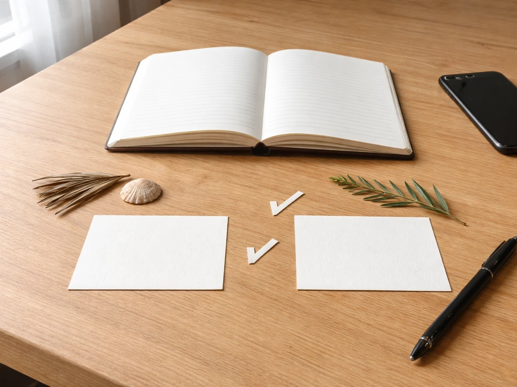Minimal desk scene with a small decision-style layout suggesting Hawaii vs Māori context for a bird meaning