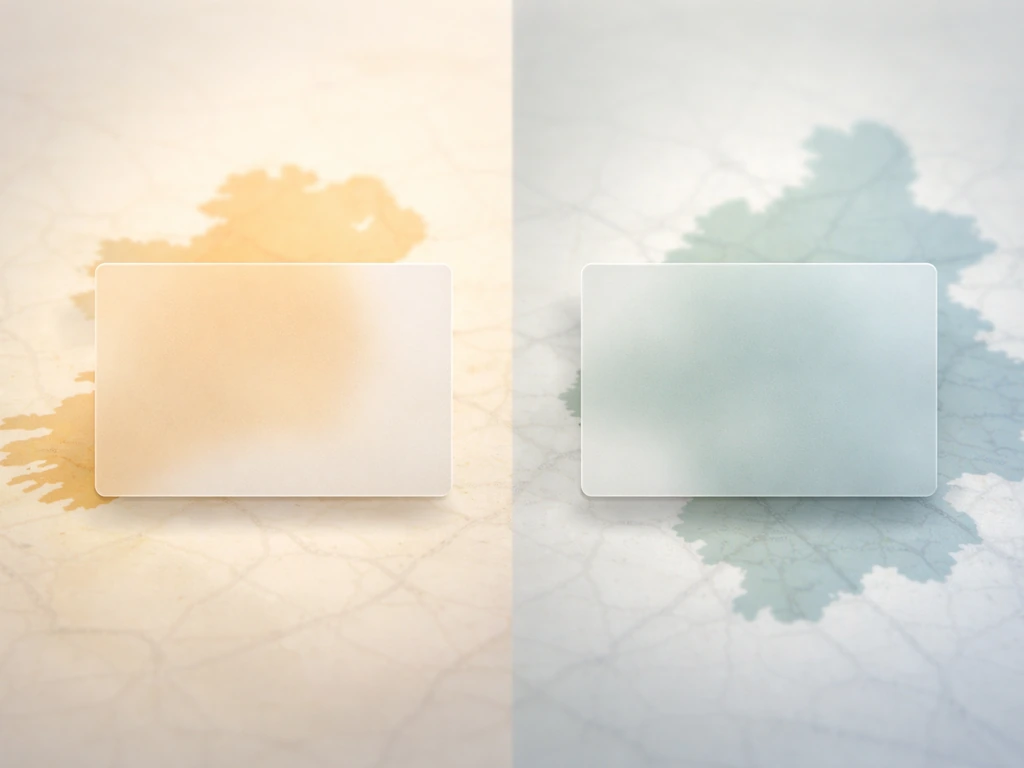 Two blank side-by-side cards over blurred map-style regions suggesting Munster vs Münster.